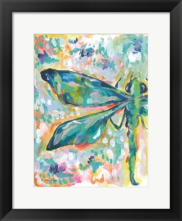 Framed Firefly in Flight Print