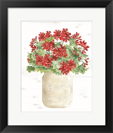 Framed Patriotic White Jar Print