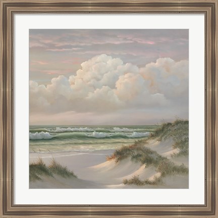 Framed Coastal Dusk III Print