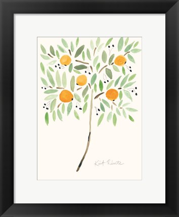 Framed Fruit at the Top of the Tree Print