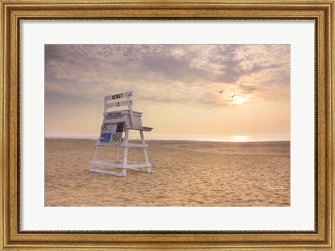 Framed Circles in the Sand Print