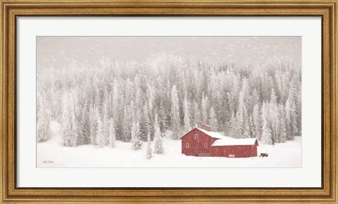 Framed Old Wyoming Barn Print