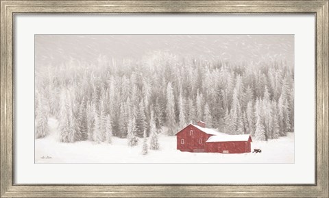 Framed Old Wyoming Barn Print