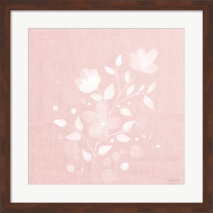 Framed Pink Flower Bunch II Print