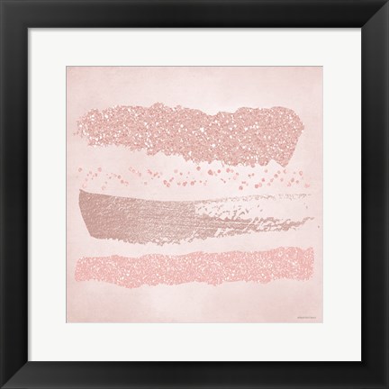 Framed Pink Glitter I Print