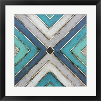 Framed Geometric Common Ground Print