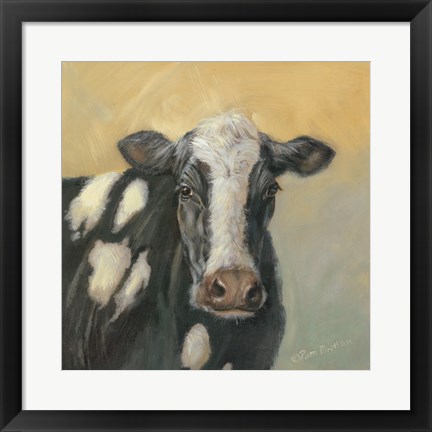 Framed Pretty Cow Print