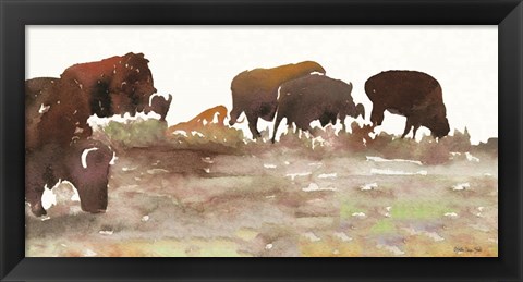 Framed Montana Buffalo Print