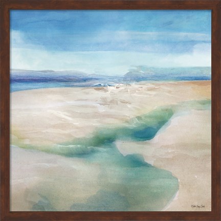 Framed Cool Waters II Print