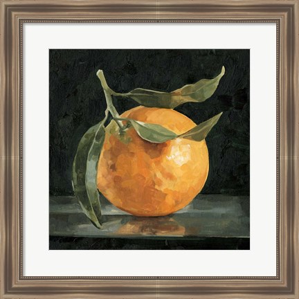 Framed Dark Orange Still Life I Print