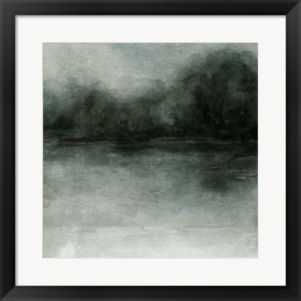 Framed Smoky Landscape I Print