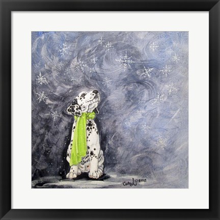 Framed Playful Pup VII Print