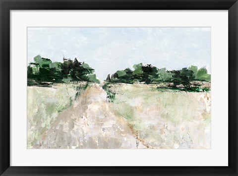 Framed Mint Fields I Print