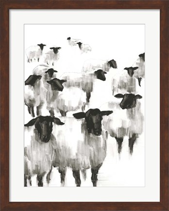 Framed Counting Sheep II Print