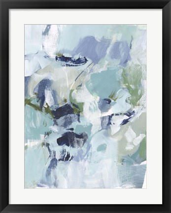 Framed Azure Abstract I Print