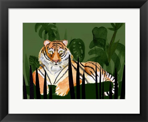 Framed Tiger Tiger II Print