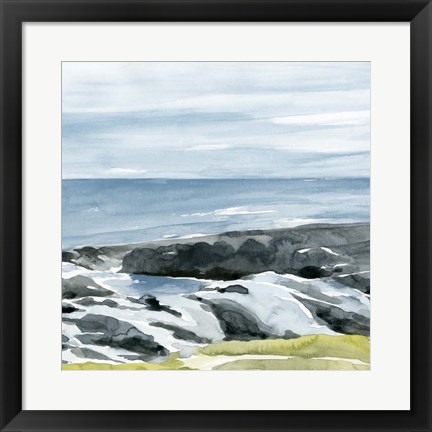 Framed Coastal Blue II Print