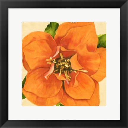 Framed Copper Petals I Print