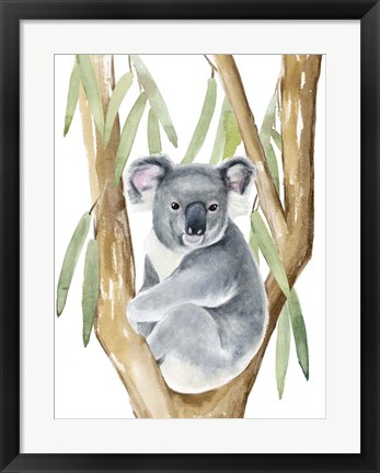 Framed Woodland Koala I Print