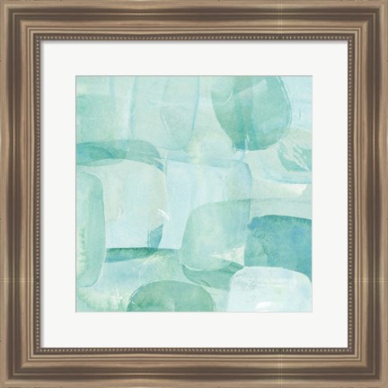 Framed Sea Glass Reflection II Print