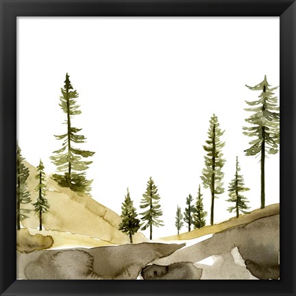 Framed Pine Hill II Print