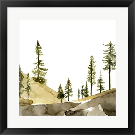 Framed Pine Hill II Print