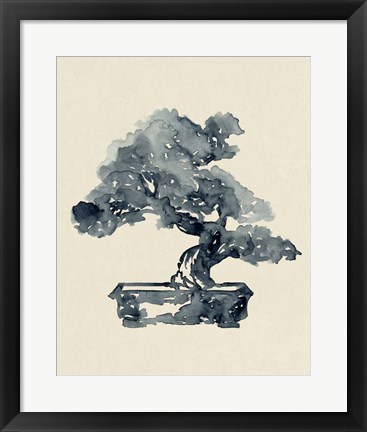 Framed Indigo Bonsai II Print