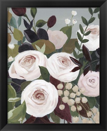 Framed Bohemian Blooms I Print