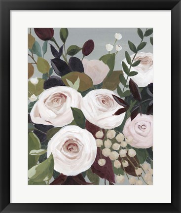 Framed Bohemian Blooms I Print