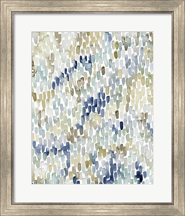 Framed River Wavelets I Print