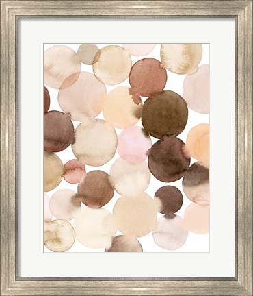 Framed Speckled Clay I Print