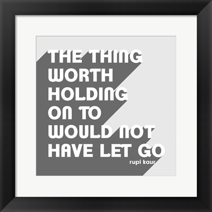 Framed Let Go II Print