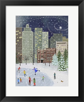 Framed Christmas in the City II Print