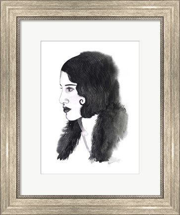 Framed Gatsby Girl II Print