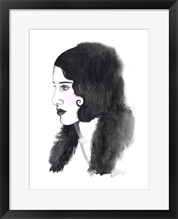 Framed Gatsby Girl II Print