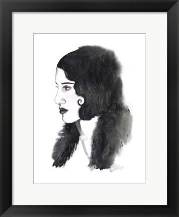 Framed Gatsby Girl II Print