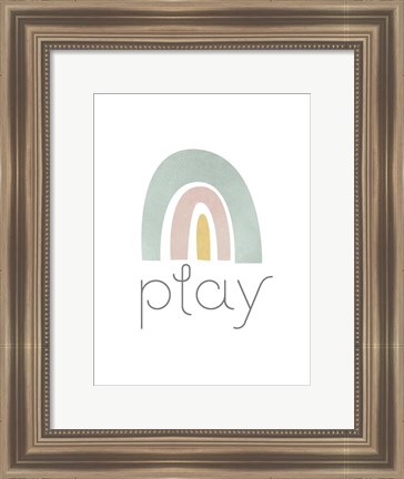 Framed Rainbow Play I Print