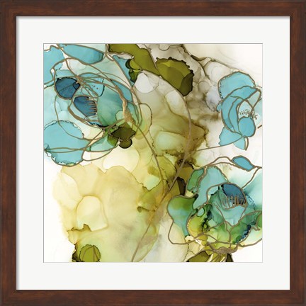 Framed Flower Facets III Print