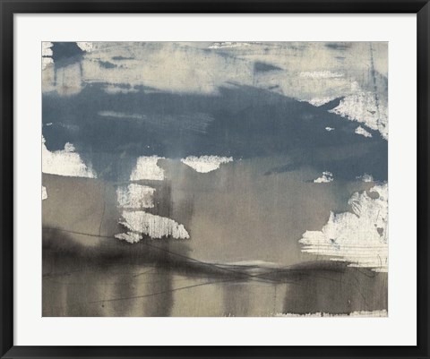 Framed Kinetic Coastline I Print