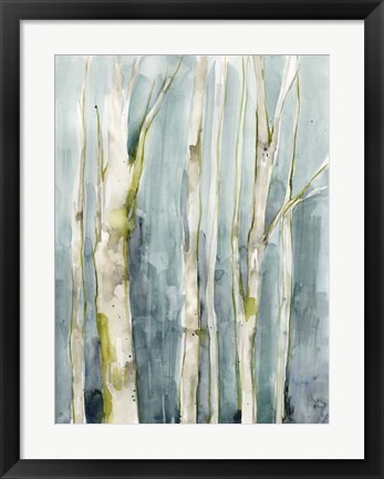 Framed Treeline Watercolor II Print