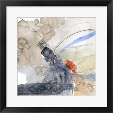 Framed Abstract Coordinates III Print