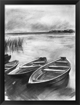 Framed Bateau Noir I Print