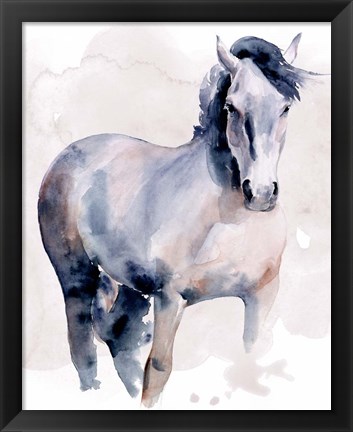 Framed Horse in Watercolor I Print