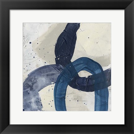 Framed Blue System III Print