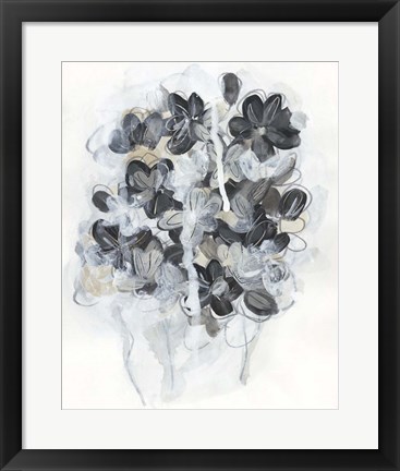 Framed Monochrome Flora II Print