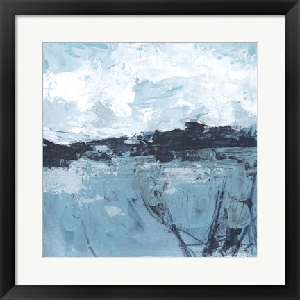 Framed Blue Coast Abstract I Print