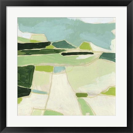 Framed Greenscape I Print