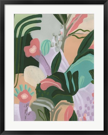 Framed Jungle Jigsaw I Print