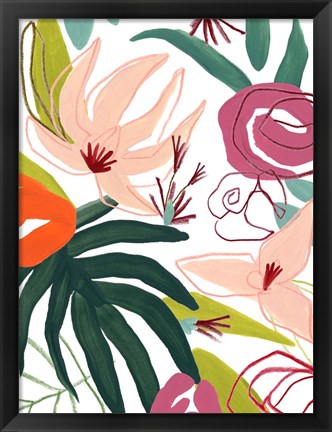 Framed Tropical Confetti III Print