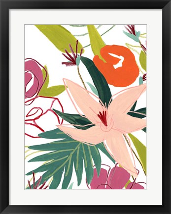 Framed Tropical Confetti IV Print